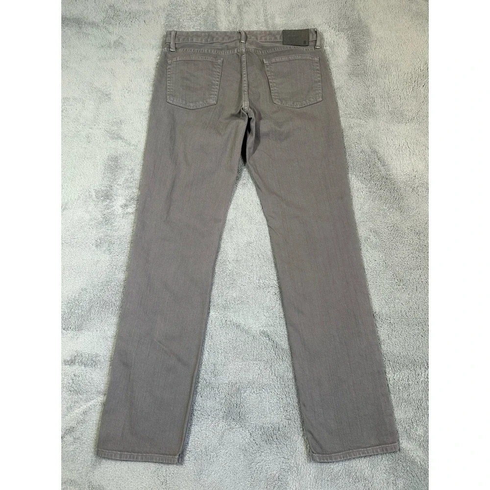 Bonobos Travel Jeans Mens 34x34 Gray Slim Straight Leg Stretch Read